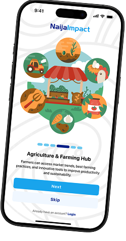 App screen for farming